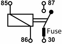 Hella - Relais 12V mit Sicherung