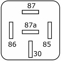 Hella - Wechslerrelais 24V 40/20A, mit Widerstand