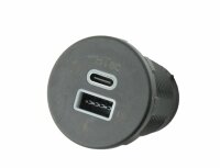 Einbausteckdose Power 45 W, Gummideckel - 1x USB-A und 1x...