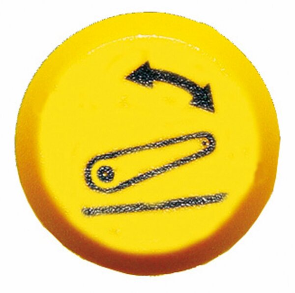 Pneutron Emblème "vitesse de baisser jaune"