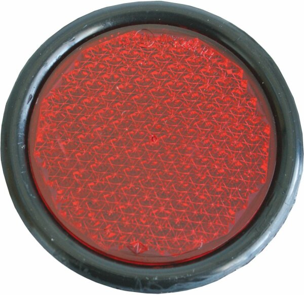 Roscho Rückstrahler rot Gummifass. 80mm