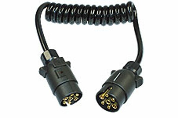 Spiralkabel 1.5m mit 7-Pol. Stecker