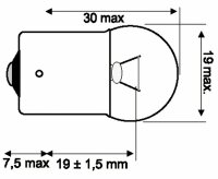 Osram Glühlampe BA15s 24V 5W
