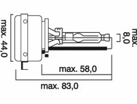 Jahn Lampe à décharge de gaz D3S 35 W