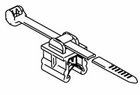 Chassis-Kabelbinder EdgeClip 4.6 x 200 mm sz