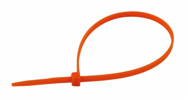 Kabelbinder 210 x 3.4mm mit KU-Zunge, orange