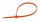 Kabelbinder 210 x 3.4mm mit KU-Zunge, orange