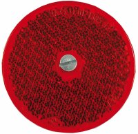 Rückstrahler 61 mm rot
