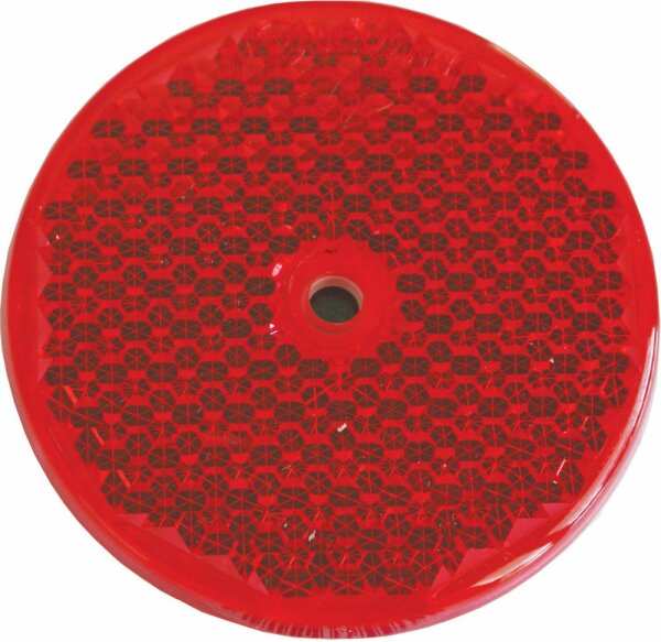 Roscho Catadioptre 80mm rouge autocoll.