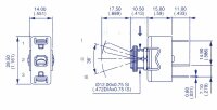 Blinkersch. Metallhebel on-off-on 15A HD