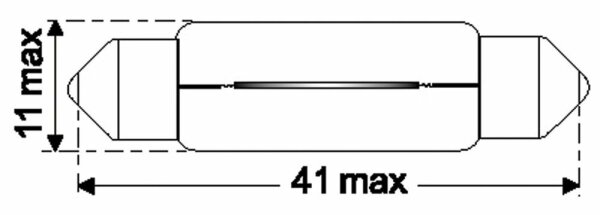 Osram Navettes 12V 10W 10.5x41