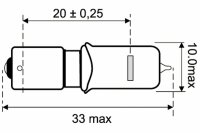 Osram Glühlampe BAY9s 12V 21W PX26d