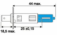 Osram Glühl. CoolBlue Intense H1 12 V 55 W