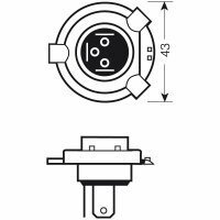 Osram Night Breaker SILVER H4 12 V 60/55 W