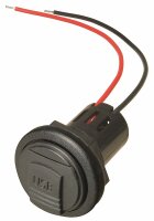 Einbausteckdose mit Deckel - 2 x USB-A
