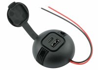 Prise ronde en saillie - 1x USB-A / 1x USB-C