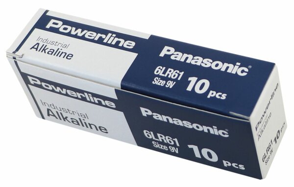 9V - Panasonic Batterie, Packung mit 10 Stk.