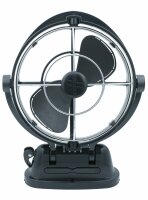 Seekr - Sirocco II 12/24 V Ventilator 360° schwarz, 3...