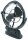 Seekr - Sirocco II 12/24 V Ventilator 360° schwarz, 3 Stufen, Abschaltzeituhr, Finger safe