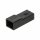 Connexion mâle pour fiches plates, 1 broche, noire