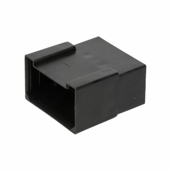 Connexion femelle pour fiches plates 6 pôles, noire