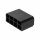 Flachsteckgehäuse schwarz 8-pol männl.