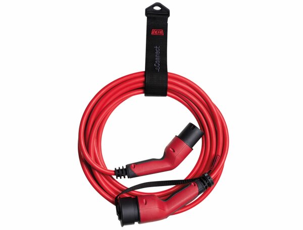 DEFA - eConnect câble de charge, type 2 13.8 kW 20 A  /400 V, 7.5 m, droit