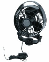 Seekr - Bora 12 V Ventilator schwarz, 3 Stufen
