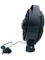Seekr - Bora 12 V Ventilator schwarz, 3 Stufen