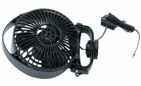 Seekr - Bora 12 V Ventilator schwarz, 3 Stufen