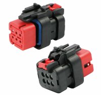 AMPSeal 16 - Buchsengehäuse 6-pol. Key A rot