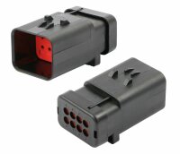 AMPSeal 16 - Stiftgehäuse 8-pol. Key A rot