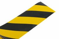 Reflektierklebeband rechts gelb/schwarz 100 mm