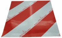 Selbstklebefolie-Set (2 Stk. L+R) rot/weiss 423 x 423 mm