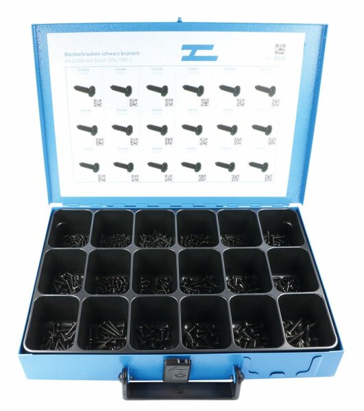 Assortiment vis en tôle empreinte cruciforme