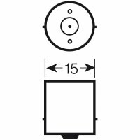 Lampenfassung BA15s 1-pol