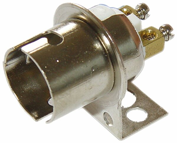 Lampenfassung 2-pol. BA15d Flansch