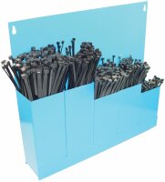 Wandhalter m. 500 LKW-Kabelbindern schwarz