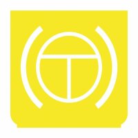 Emblem - Dauerbremse gelb/weiss