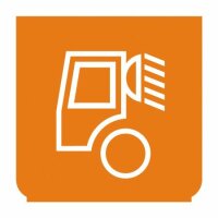 Emblem - Laderampenbeleuchtung orange