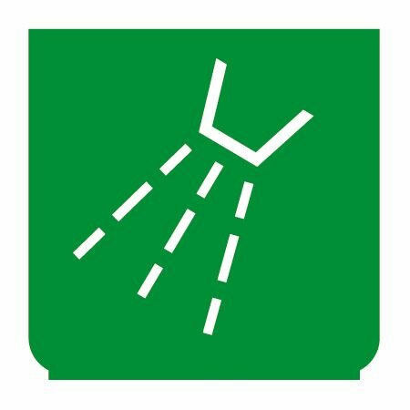 Symbole - arroseur d`eau vert