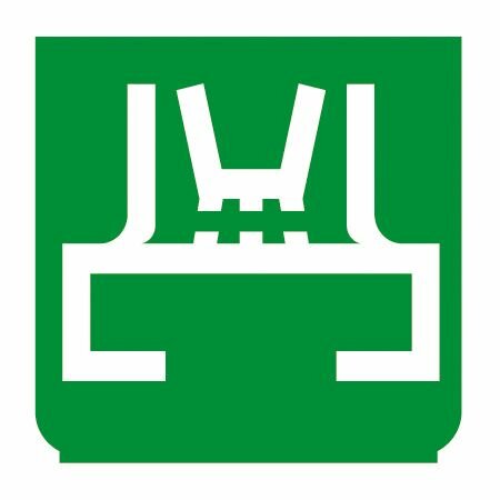 Symbole Spray d`eau vert