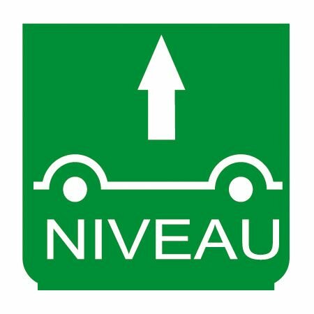 Emblem - Niveaukontrolle grün