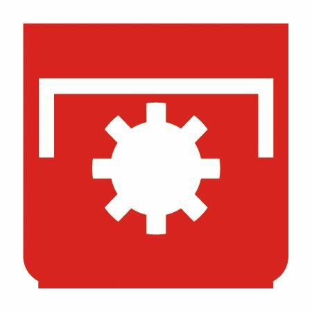 Emblem - Zapfwelle rot