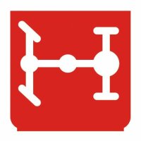 Emblem - Differentialsperre hinten rot