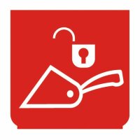 Emblem - Schaufel verriegelt rot