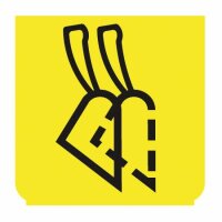 Emblem - Schaufel heben gelb/schwarz