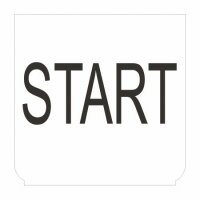 Emblem - START weiss