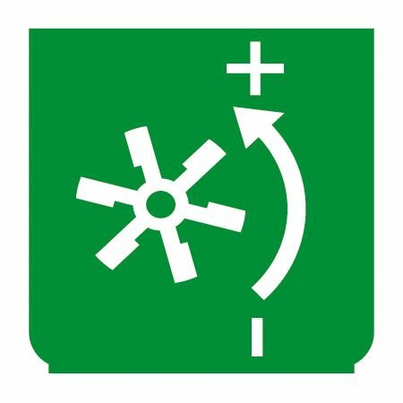 Emblem - Zusatzbremse (Luft) grün