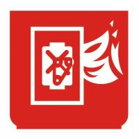 Emblem - Feueralarm rot